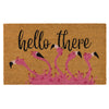 Flamingo Welcome Coir Doormat