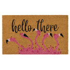 Flamingo Welcome Coir Doormat