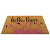 Flamingo Welcome Coir Doormat