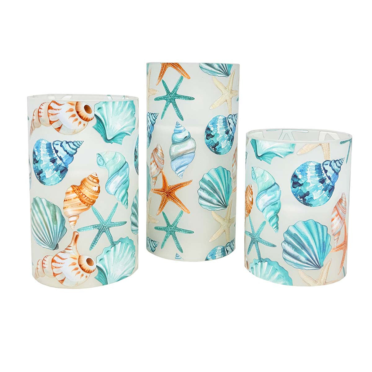 Ocean Vibes LED Candles - Set of 3