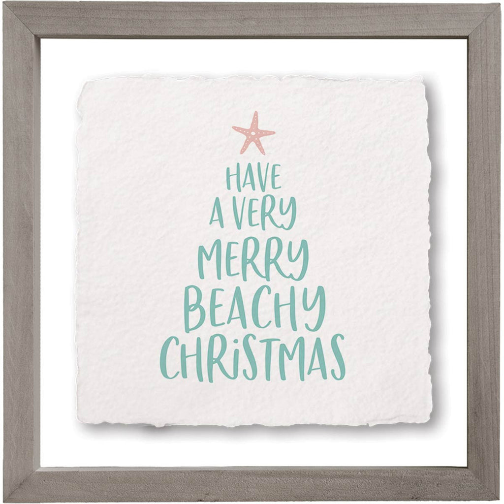 Christmas Beach Framed Wall Art