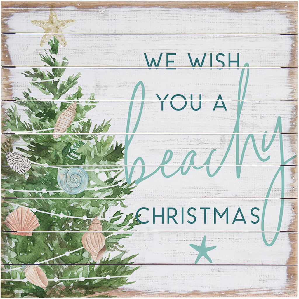 Beachy Christmas Wall Art