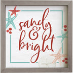 Christmas Starfish Framed Wall Art