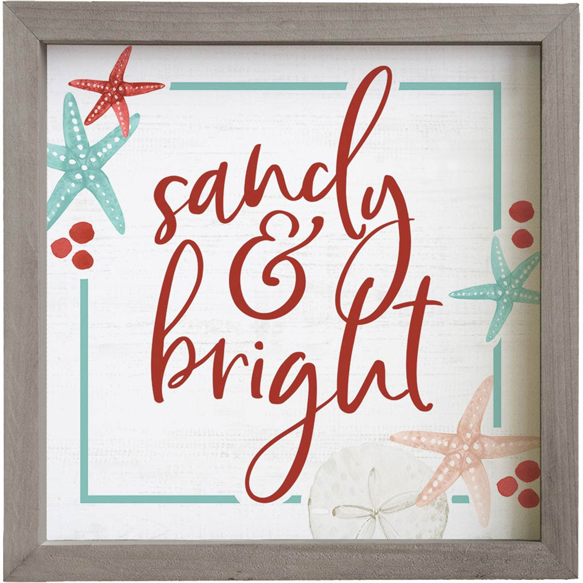 Christmas Starfish Framed Wall Art