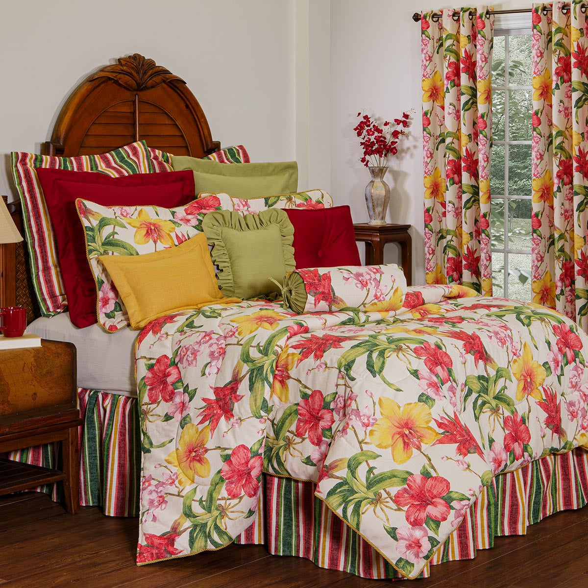 Maui Bliss 18 Inch Bedskirt - Cal King