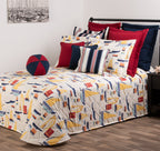 Cape Regatta Solid Navy Euro Sham