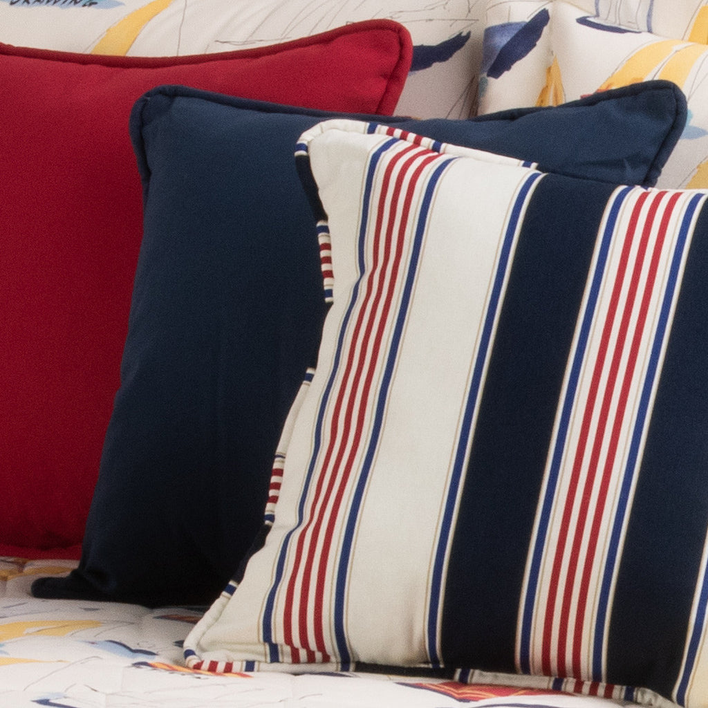 Cape Regatta Solid Navy Square Pillow