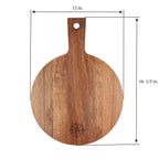 Scope Teak Round Serving Board