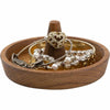 Round Teak Jewelry Dish