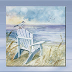 Beachside Chair & Birds Outdoor Wall Art