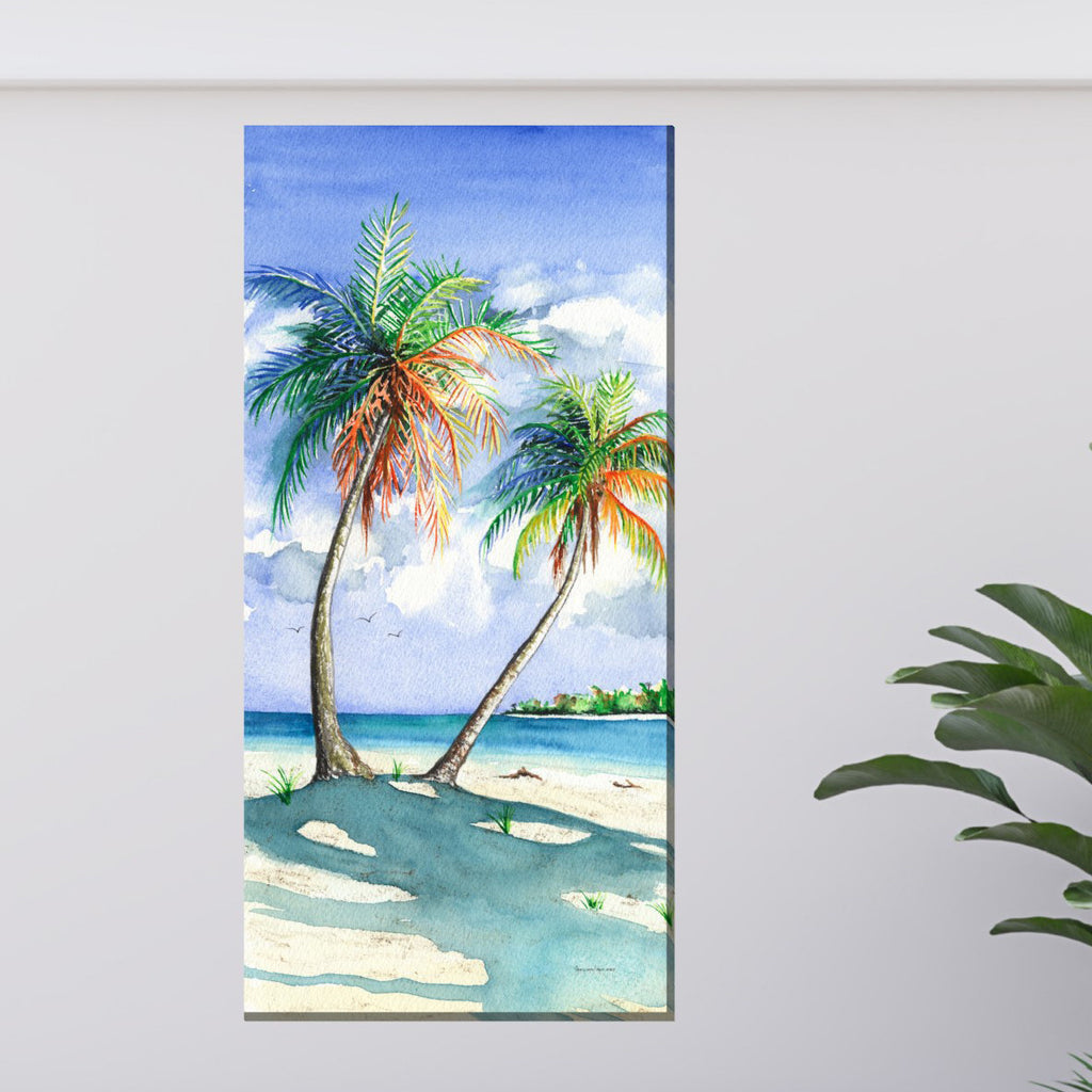 Vibrant Palms Outdoor Wall Art
