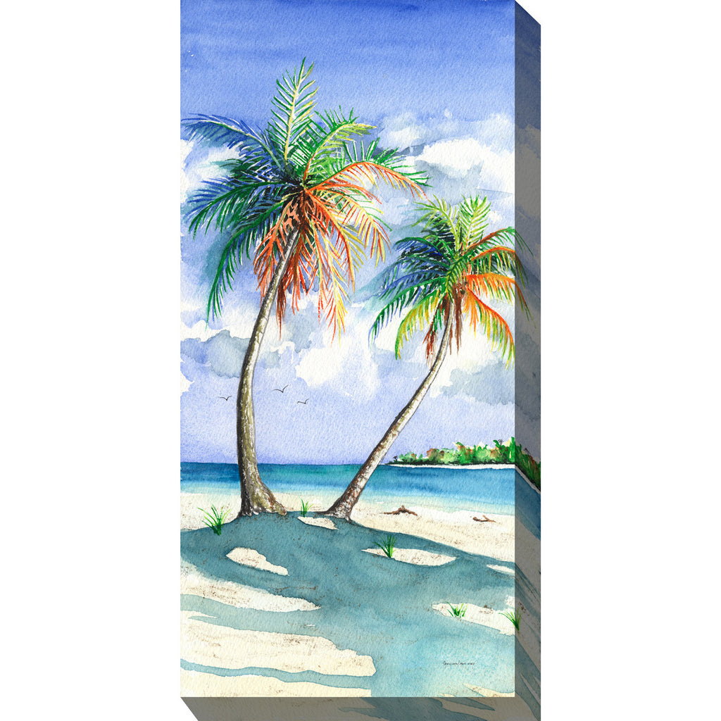 Vibrant Palms Outdoor Wall Art