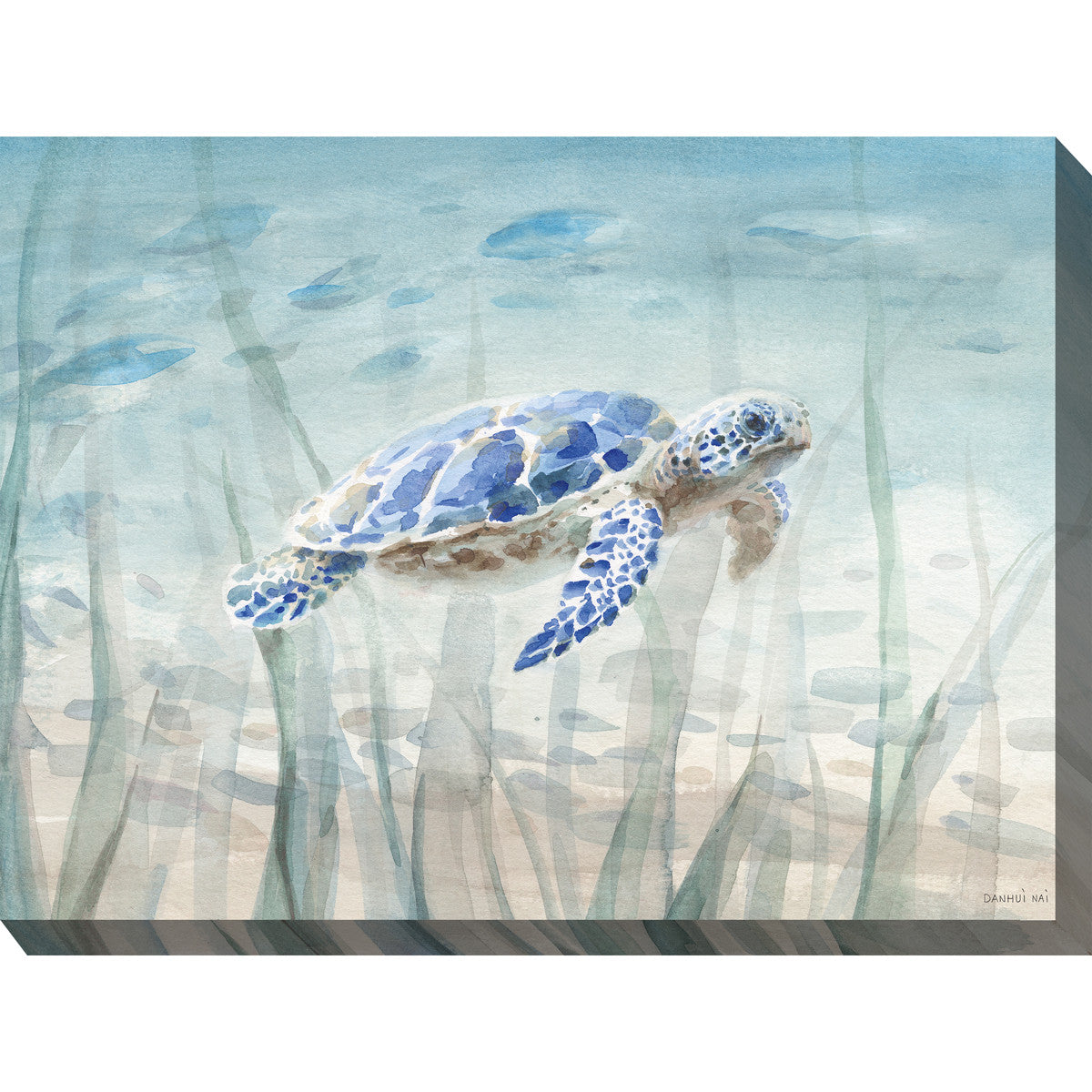 Blue Turtle Outdoor Wall Art