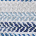 Serene Blue Chevrons Pillow