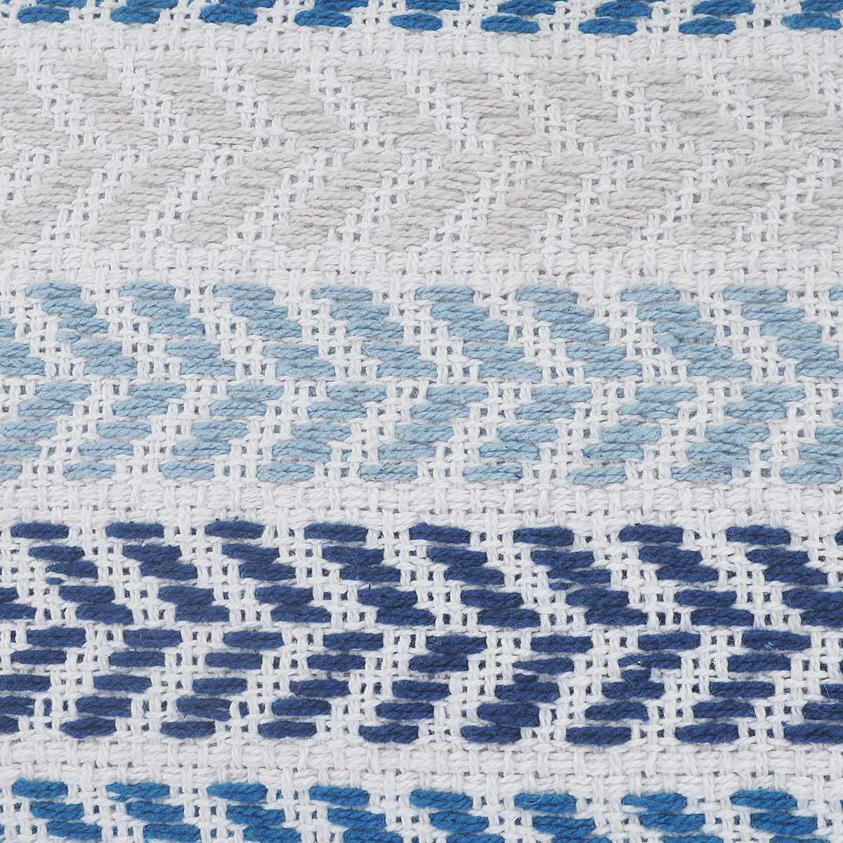 Serene Blue Chevrons Pillow