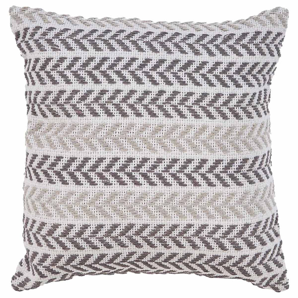 Serene Gray Chevrons Pillow