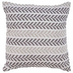 Serene Gray Chevrons Pillow