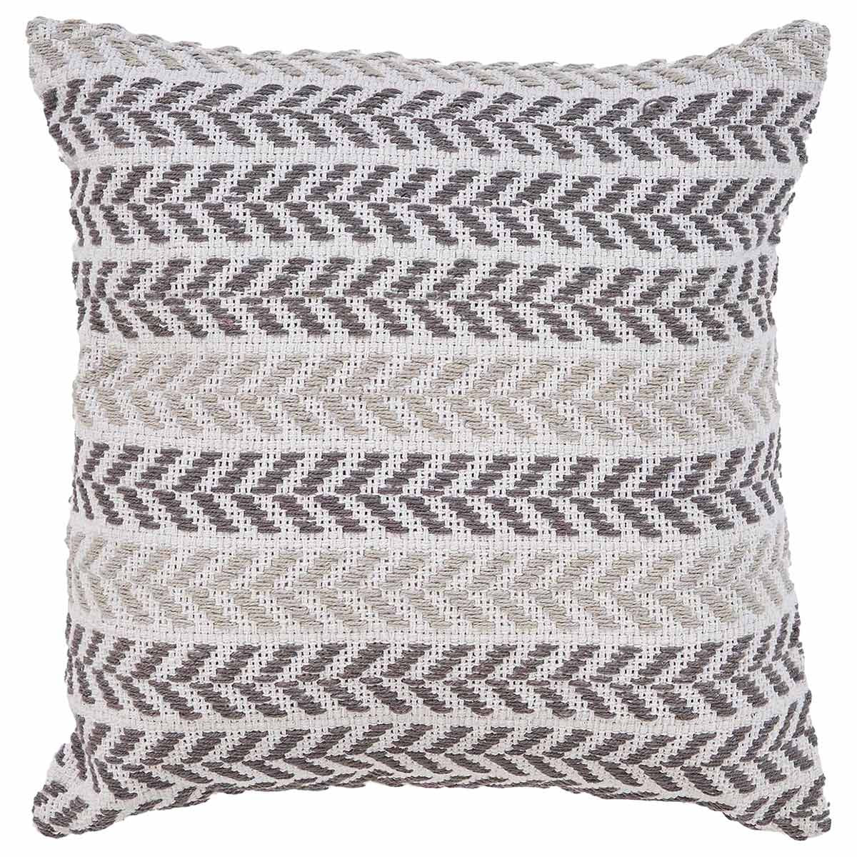 Serene Gray Chevrons Pillow
