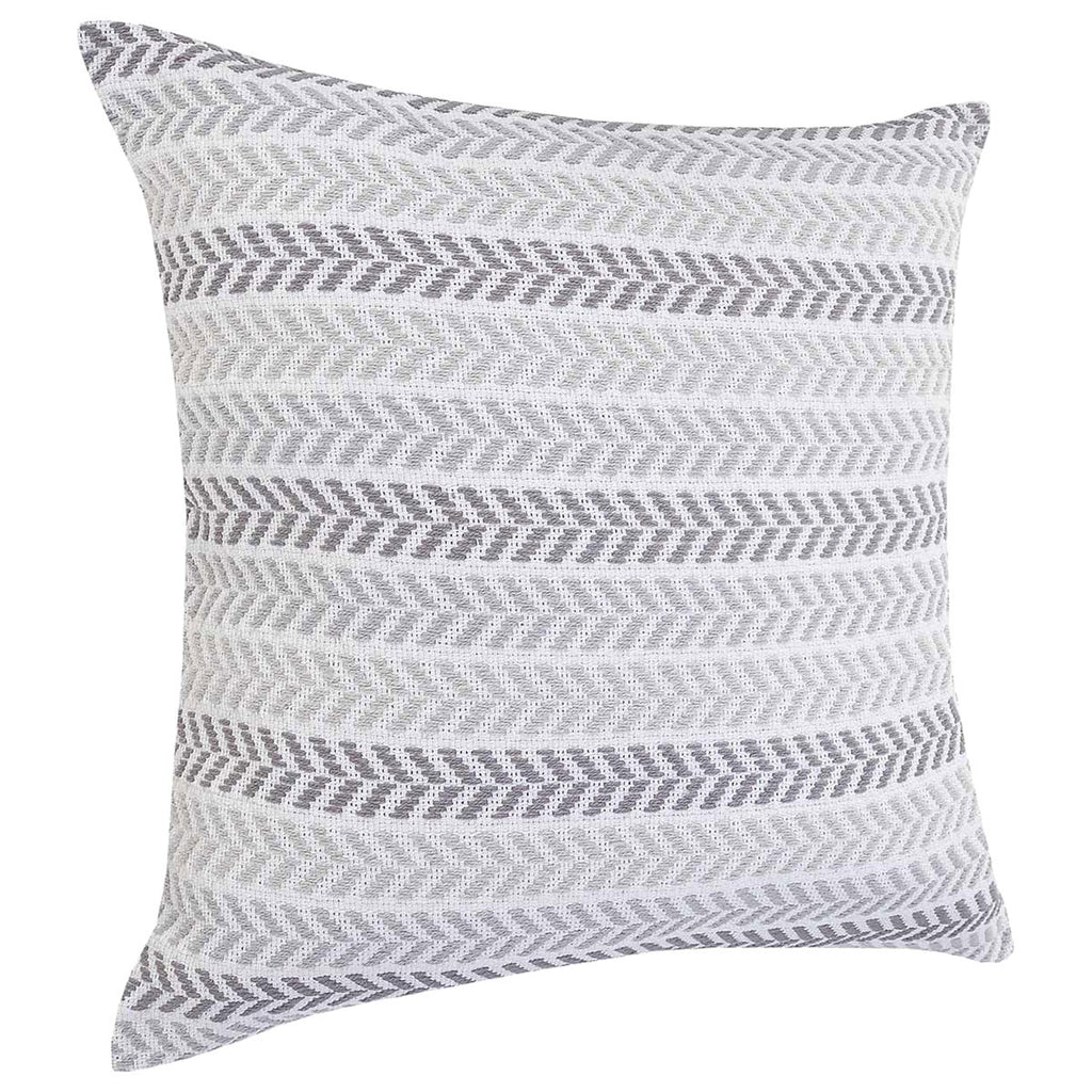 Serene Gray Chevrons Pillow