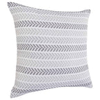 Serene Gray Chevrons Pillow