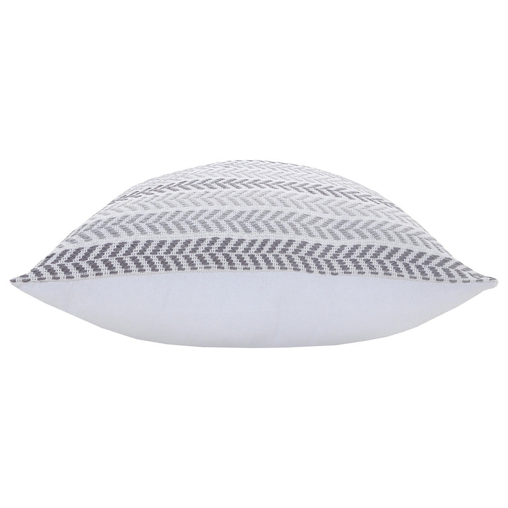 Serene Gray Chevrons Pillow