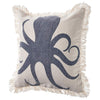 Indigo Octopus Pillow