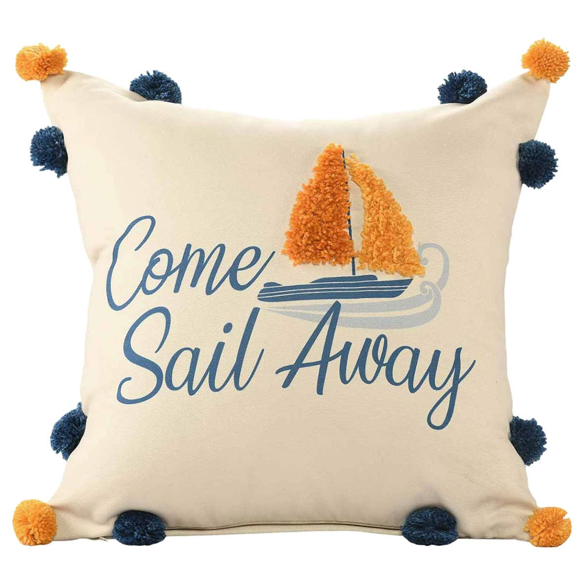 Citrus Sailboat Indoor/Outdoor Pillow