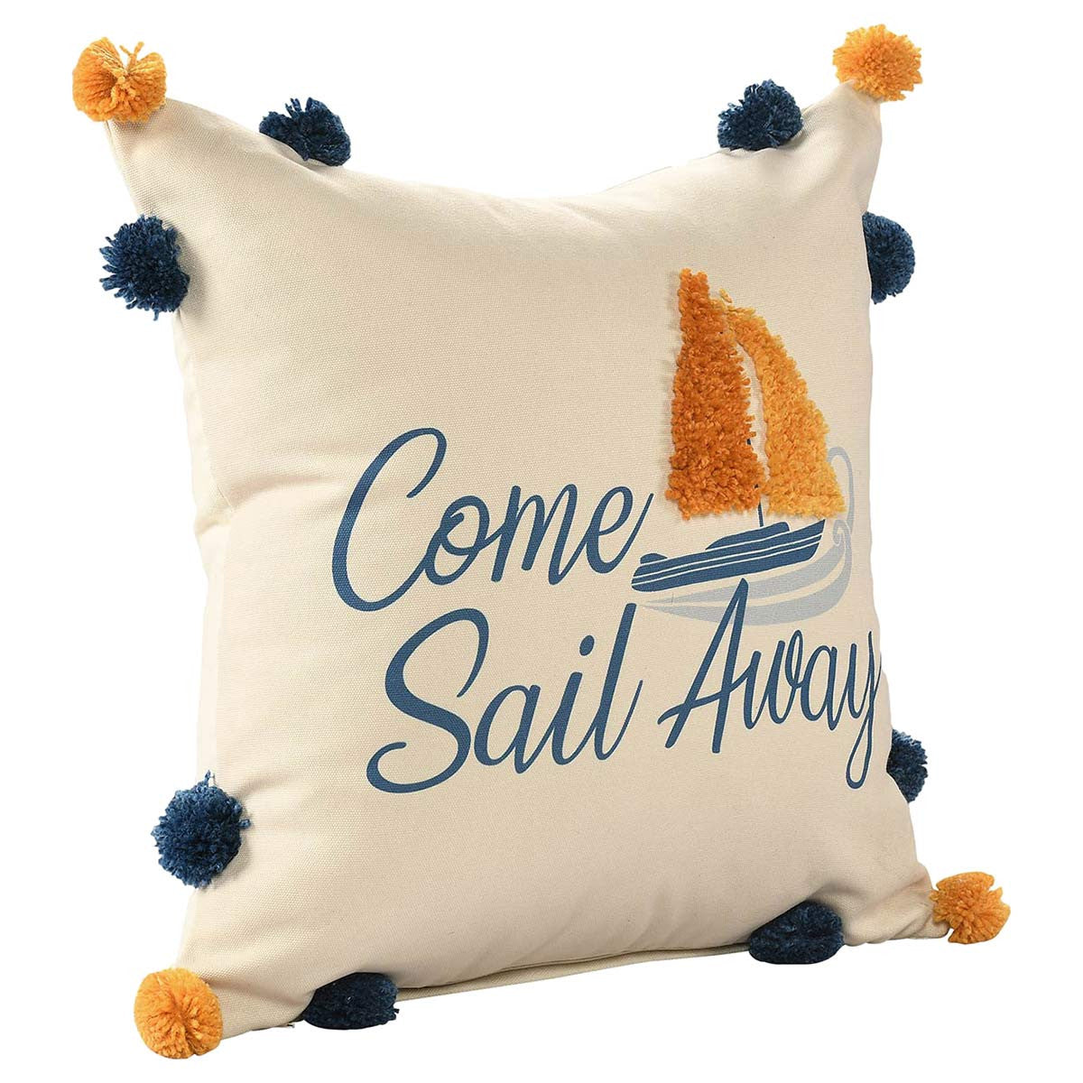 Citrus Sailboat Indoor/Outdoor Pillow