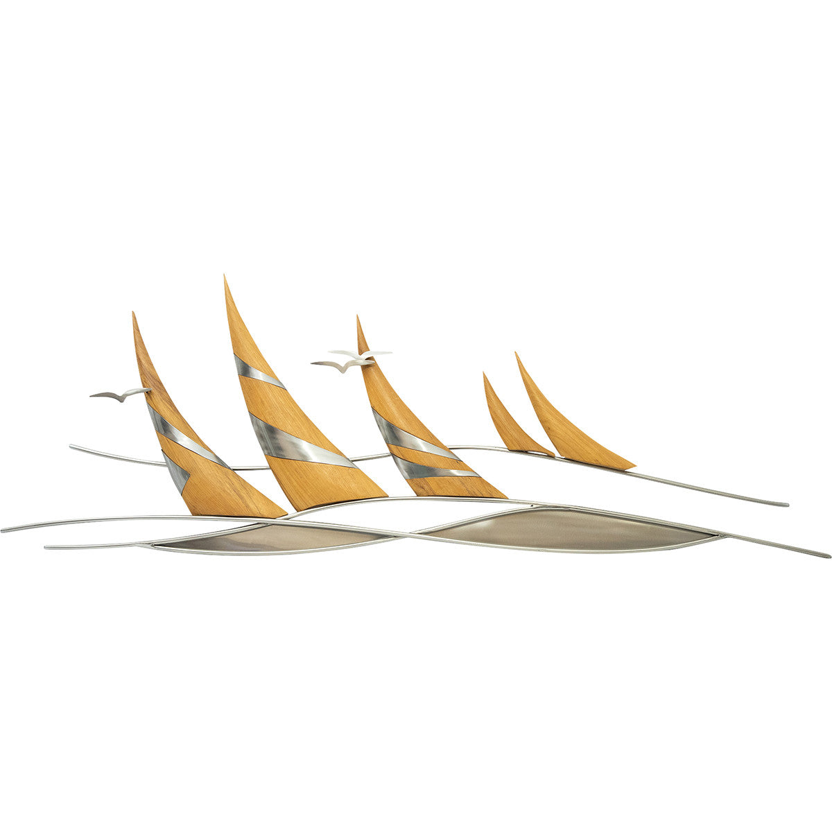 Regatta Teak & Stainless Steel Wall Decor