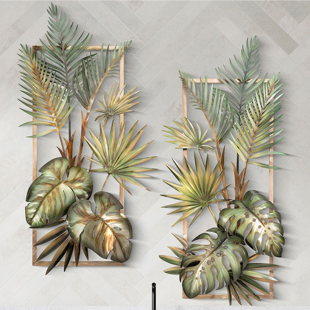 Tropical Palms Metal Wall Art - 1