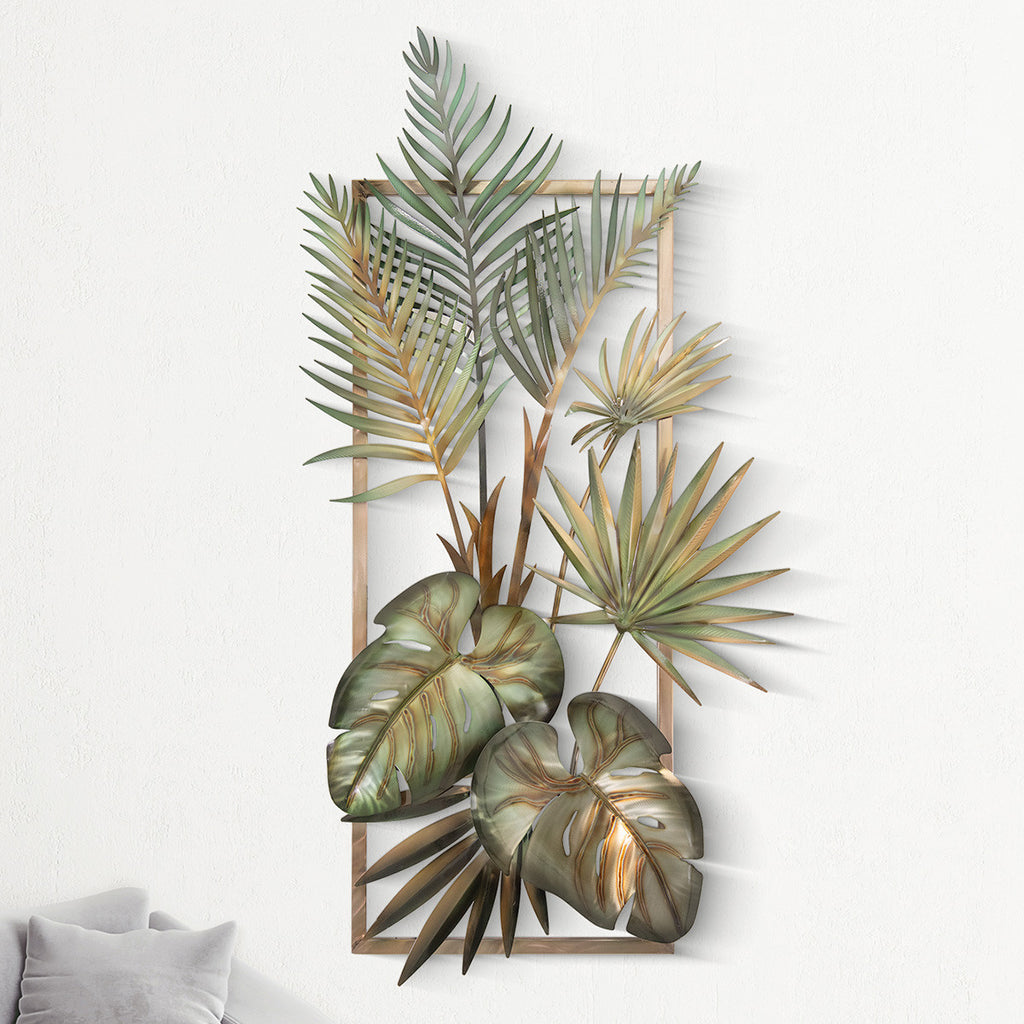Tropical Palms Metal Wall Art - 2