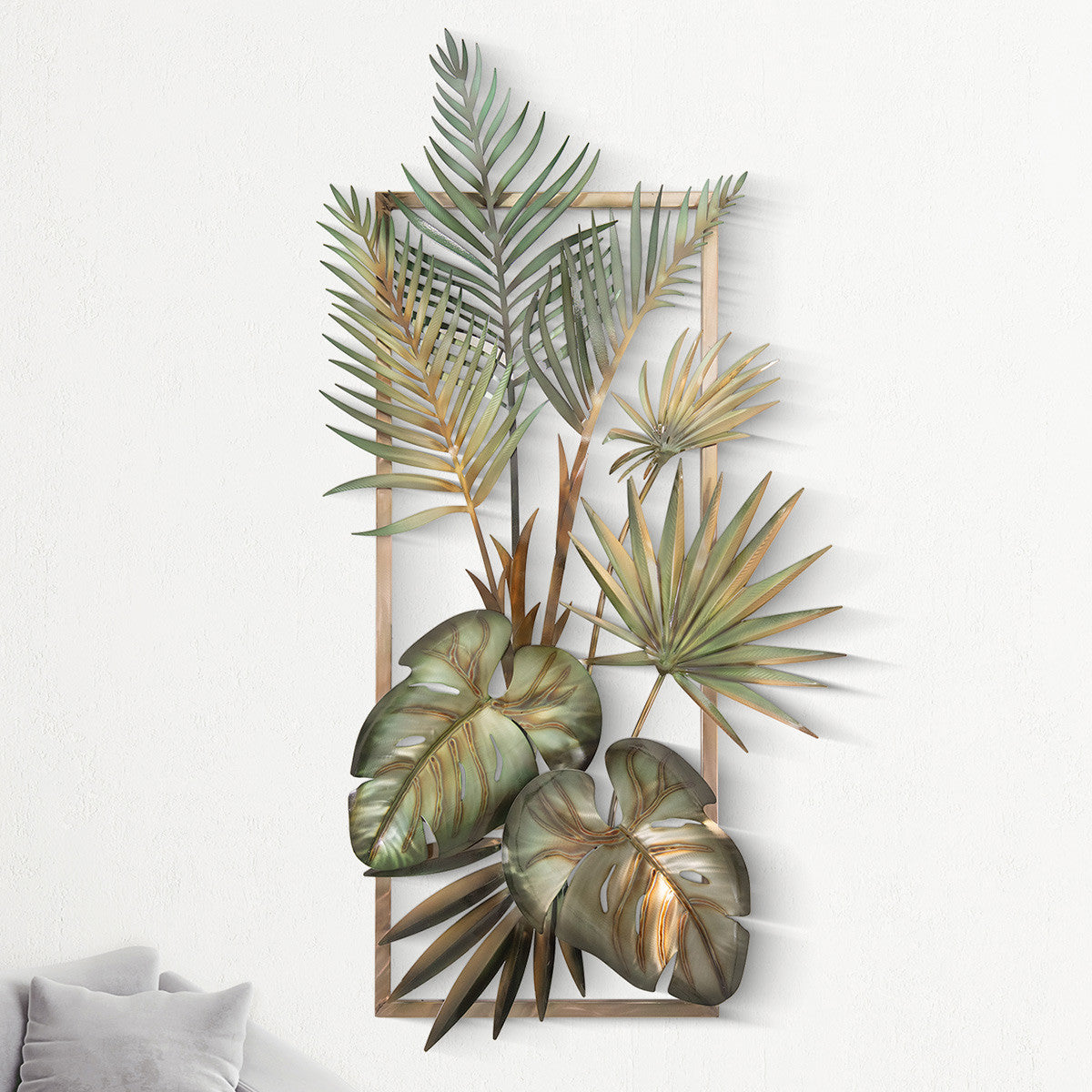 Tropical Palms Metal Wall Art - 2