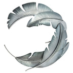 Banana Leaf Wall Art - Silver