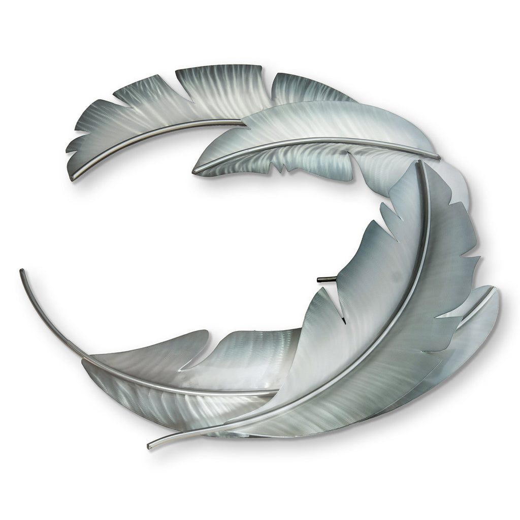 Banana Leaf Wall Art - Silver