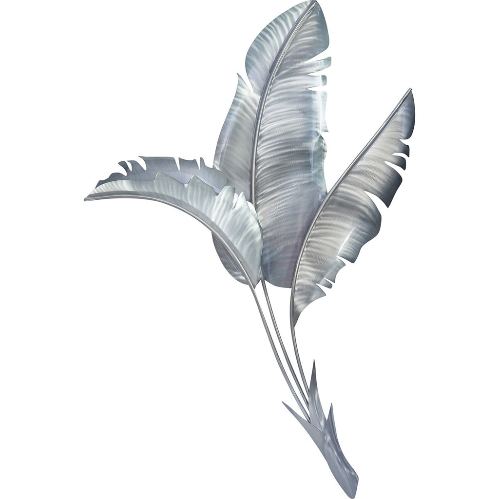 Silver Banana Leaf II Wall Decor