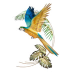 Golden Parrot Flight Wall Art
