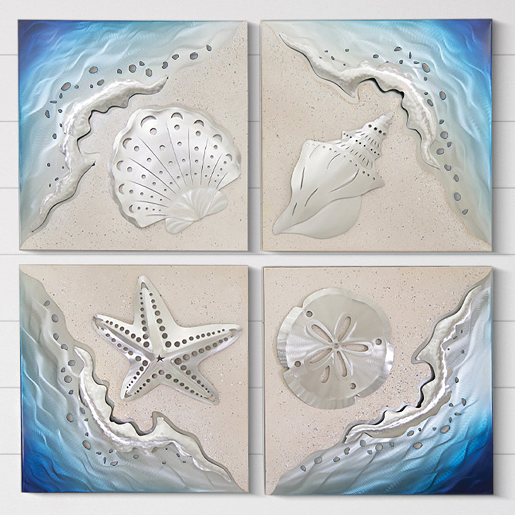 Caribbean Shore Sand Dollar Metal Wall Art - OVERSTOCK