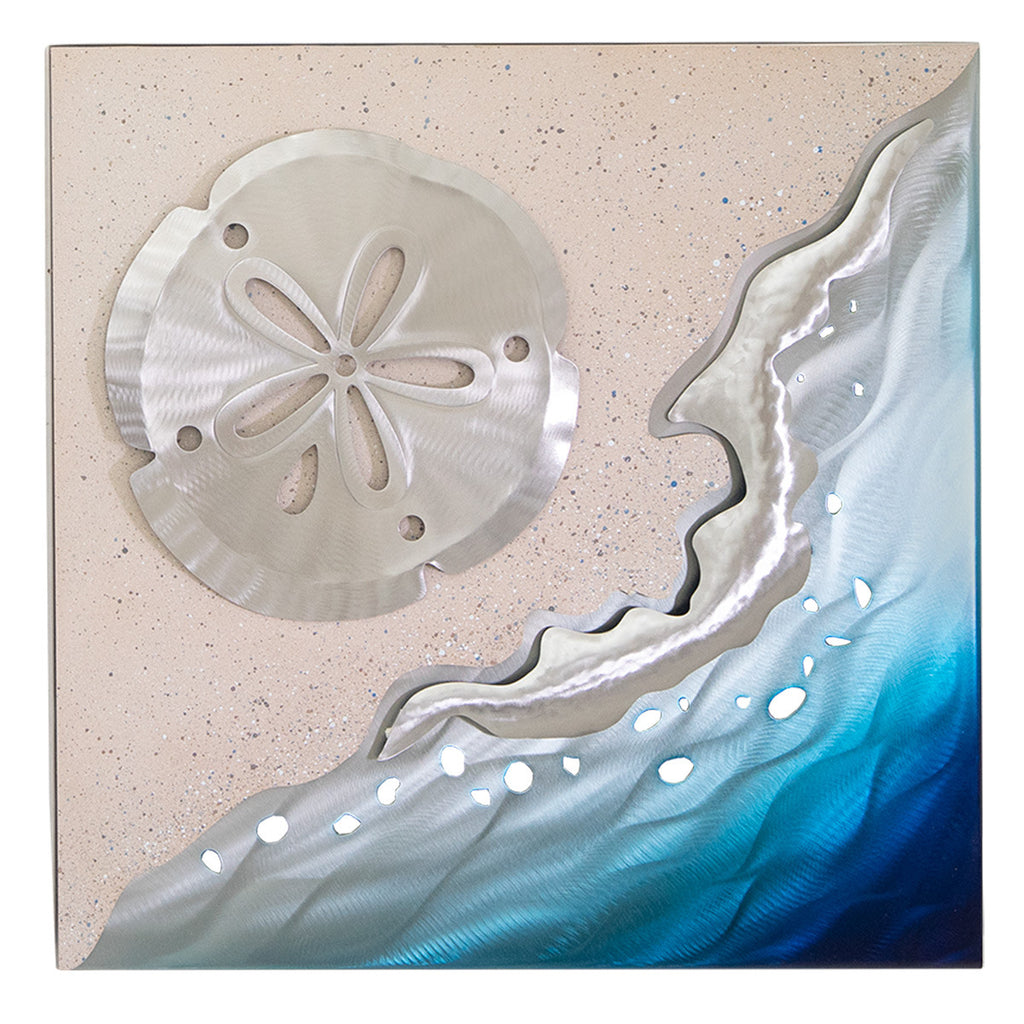 Caribbean Shore Sand Dollar Metal Wall Art - OVERSTOCK