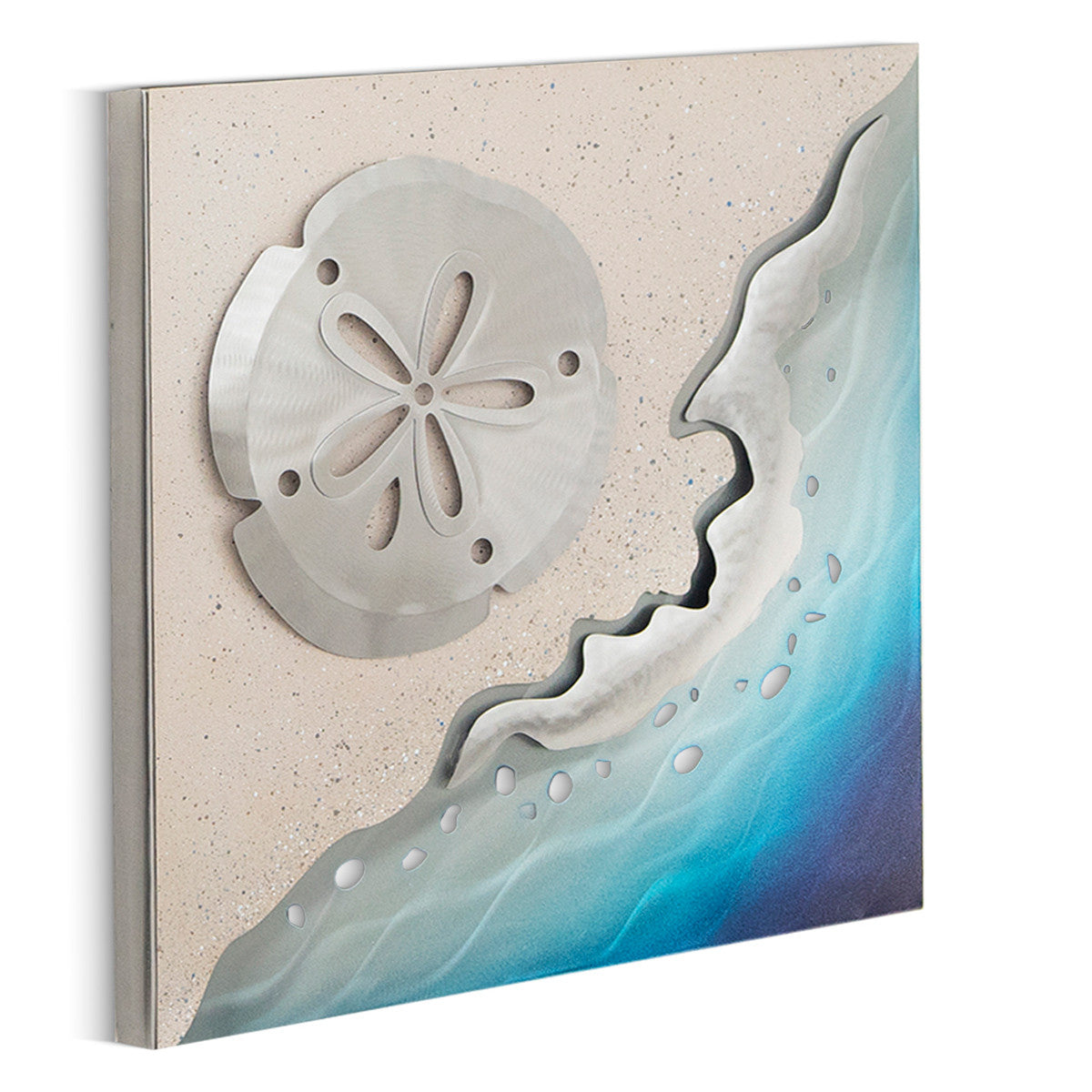 Caribbean Shore Sand Dollar Metal Wall Art - OVERSTOCK