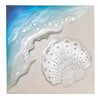 Caribbean Shore Scallop Metal Wall Art