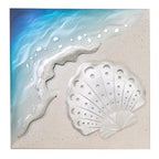 Caribbean Shore Scallop Metal Wall Art