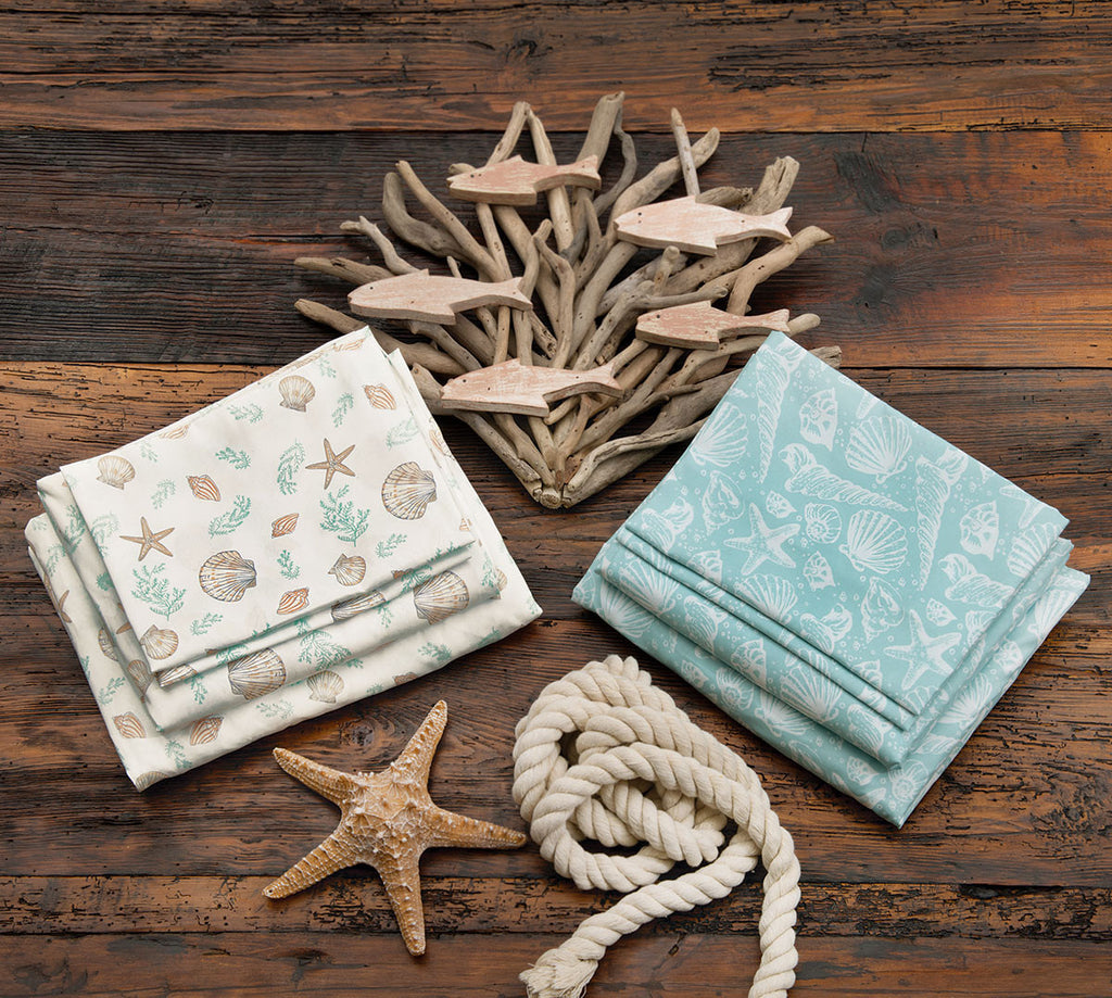 Scattered Seashell Sheet Sets - CLEARANCE