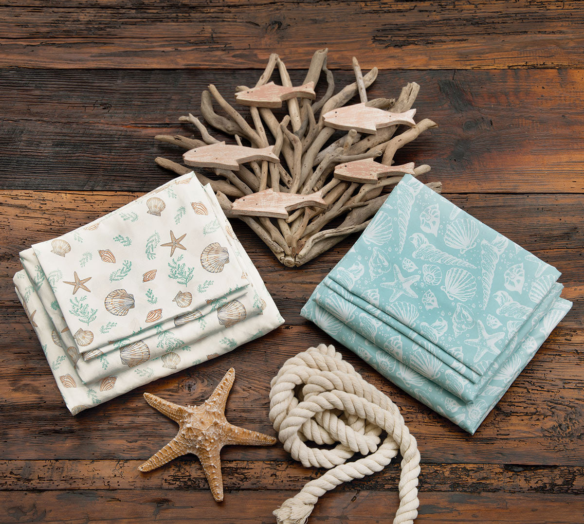 Scattered Seashell Sheet Sets - CLEARANCE