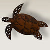 Oxidized Metal Sea Turtle Wall Art - Small
