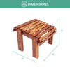 Timber Creek Cedar Ottoman