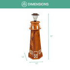 Seaside Beacon Solar Lighthouse - Small