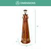 Seaside Beacon Solar Lighthouse - Large
