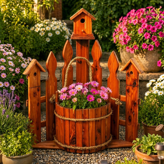 Timber Creek Cedar Corner Planter - Large