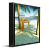 Alone at the Beach Personalized Framed Canvas
