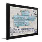Seaside Puzzle Personalized Framed Paper Print